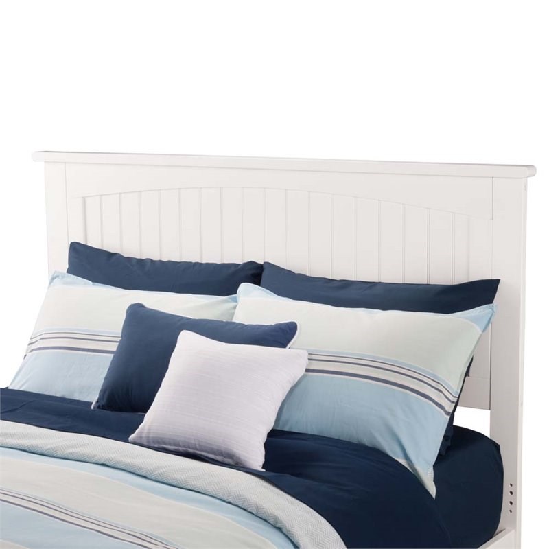 AFI Nantucket Full Panel Headboard in White Homesquare