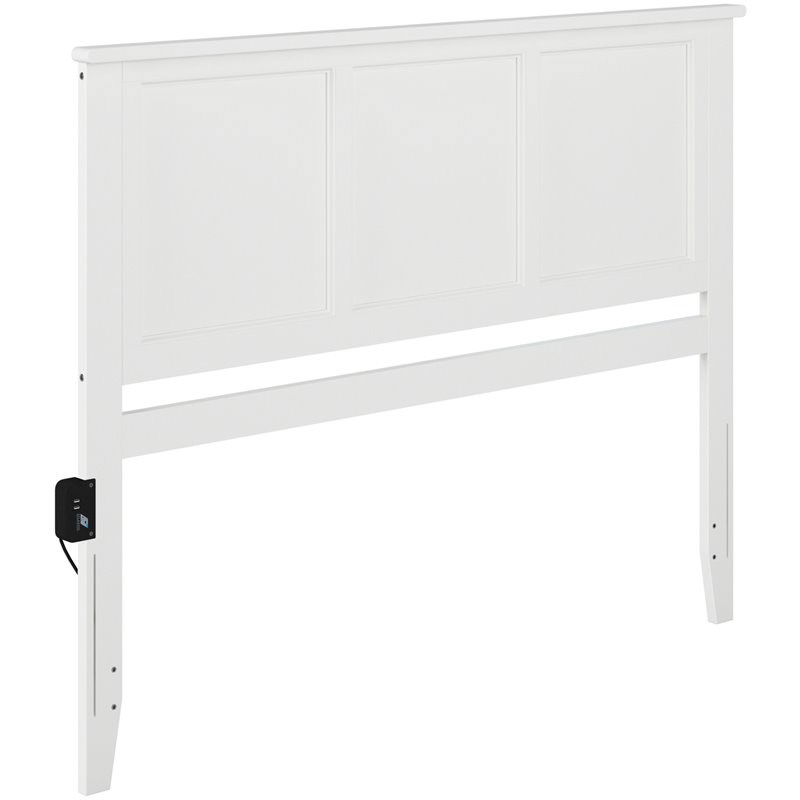 Atlantic Furniture Madison King Panel Headboard in White