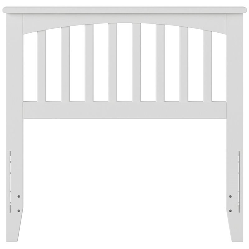 Atlantic Furniture Mission Twin Spindle Headboard in White