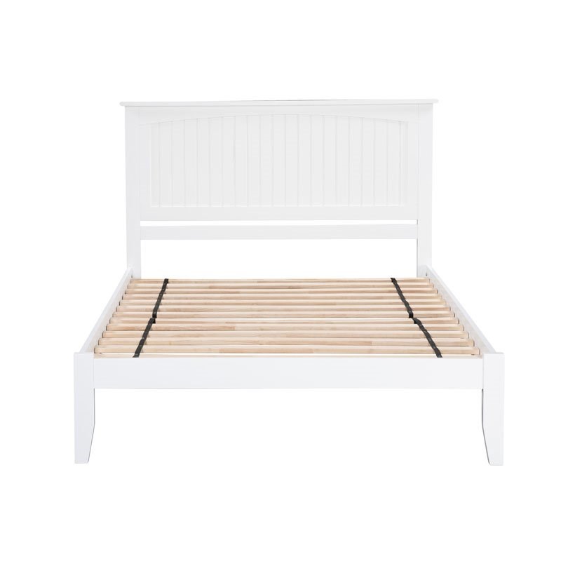 Atlantic Furniture Nantucket Queen Panel Platform Bed in White