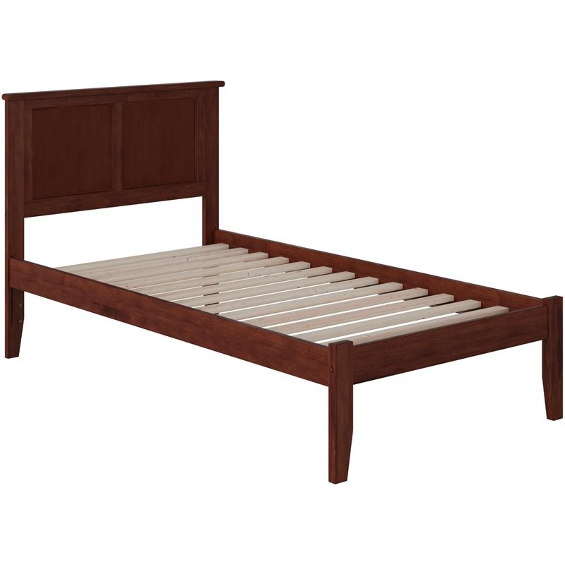 Atlantic Furniture Madison Twin XL Panel Platform Bed in Walnut