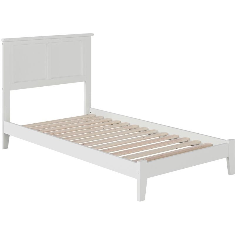 Atlantic Furniture Madison Twin Panel Platform Bed in White