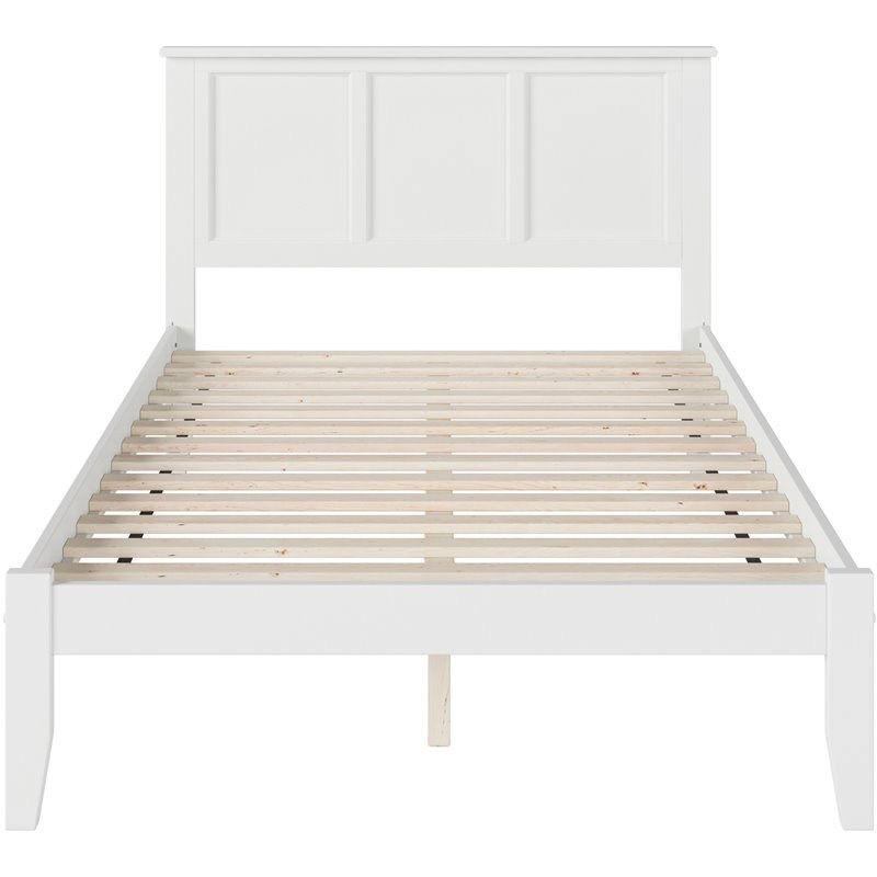 Atlantic Furniture Madison Full Panel Platform Bed in White