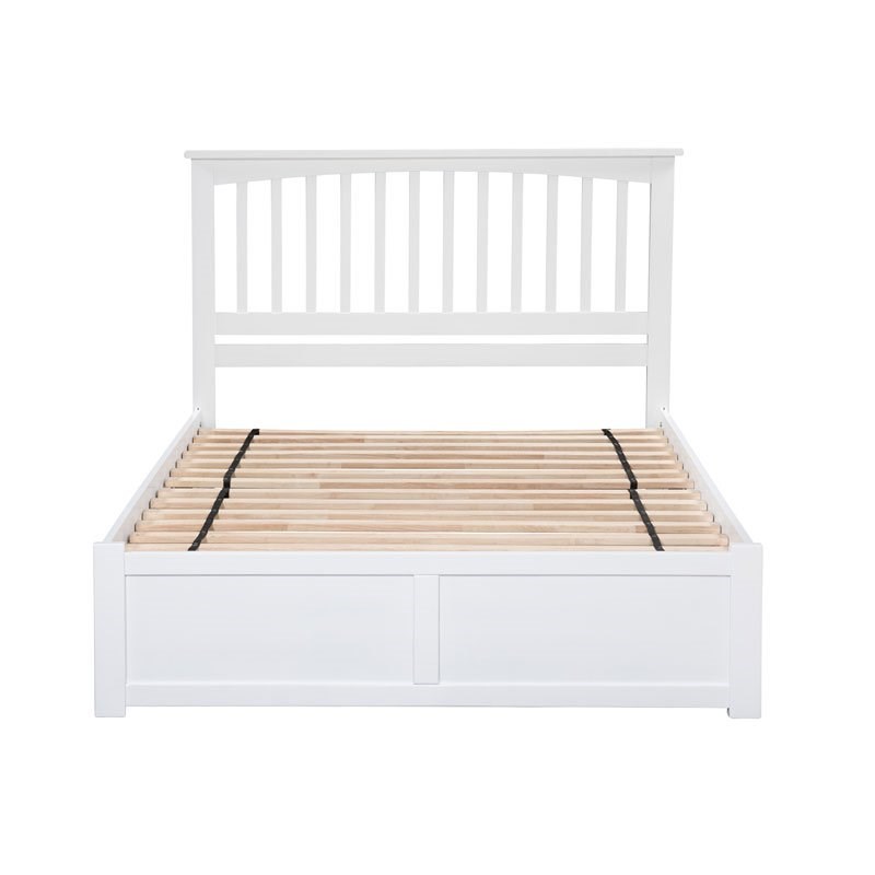 Atlantic Furniture Mission Urban Full Storage Platform Bed in White