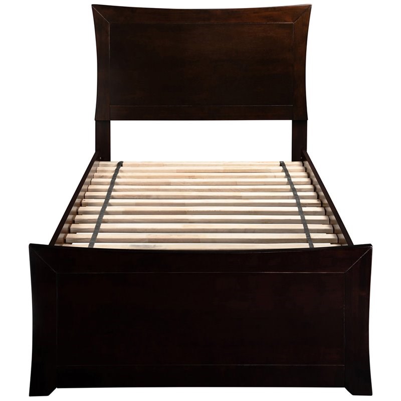 Atlantic Furniture Metro Twin Storage Panel Bed in Espresso