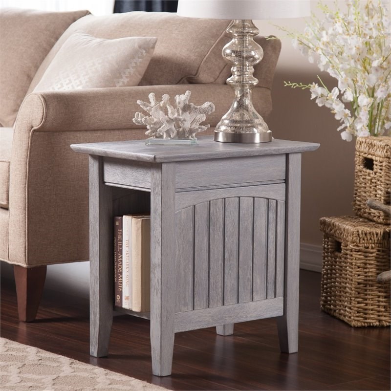 AFI Nantucket Side Table in Driftwood Gray Homesquare