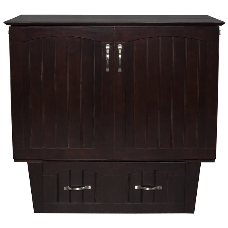 atlantic furniture nantucket twin murphy bed chest in espresso ac592141