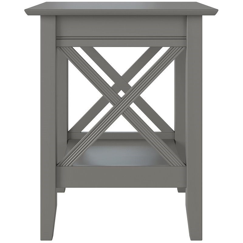 Atlantic Furniture Lexi Charger Printer Stand in Gray