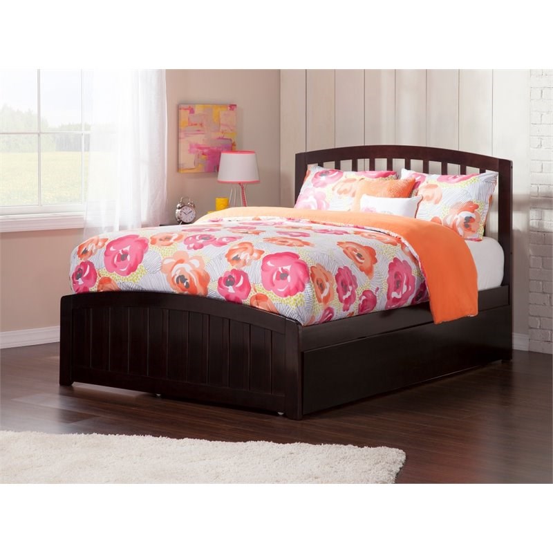 Atlantic Furniture Richmond Full Platform Bed with Trundle in Espresso