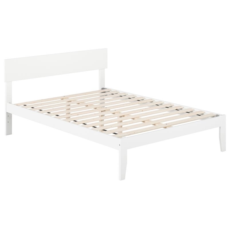 Atlantic Furniture Boston Solid Wood Full Bed in White