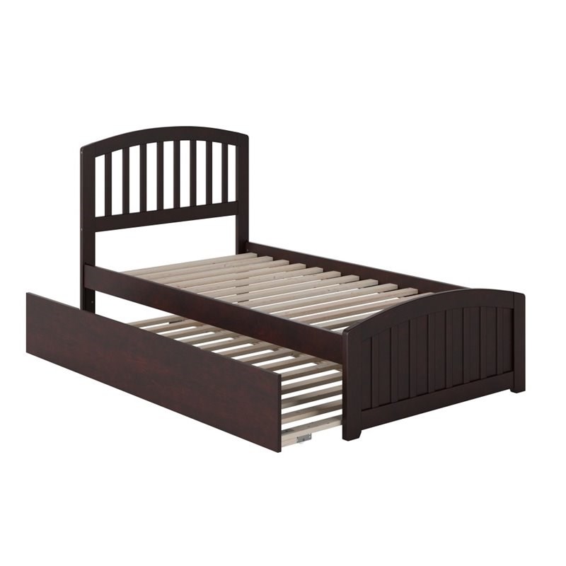 Atlantic Furniture Richmond Twin XL Platform Bed with Trundle in Espresso