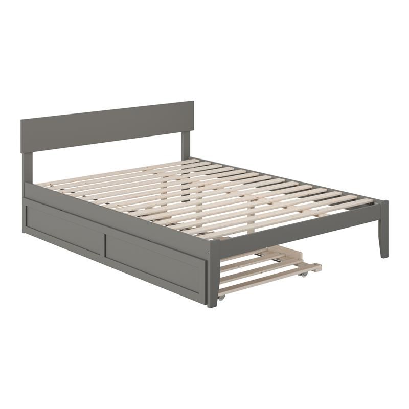 Atlantic Furniture Boston Wood Queen, Queen Bed Frame With Trundle
