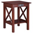 Atlantic Furniture Lexi Charger Printer Stand in Walnut