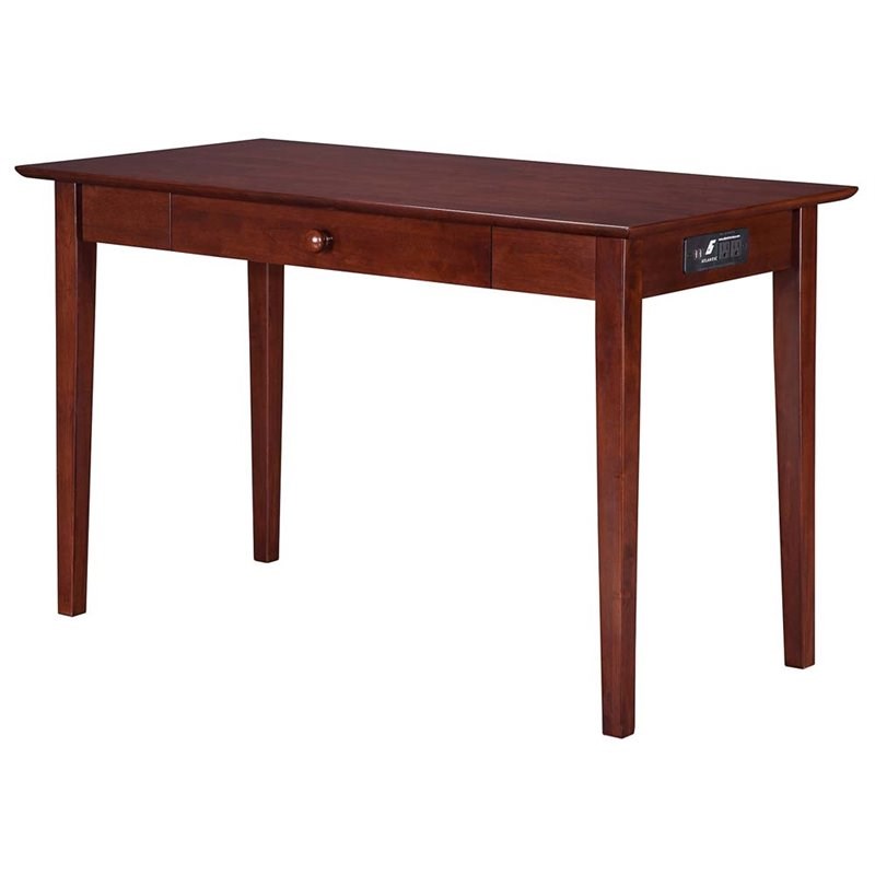 AFI Shaker Charger Writing Desk in Walnut