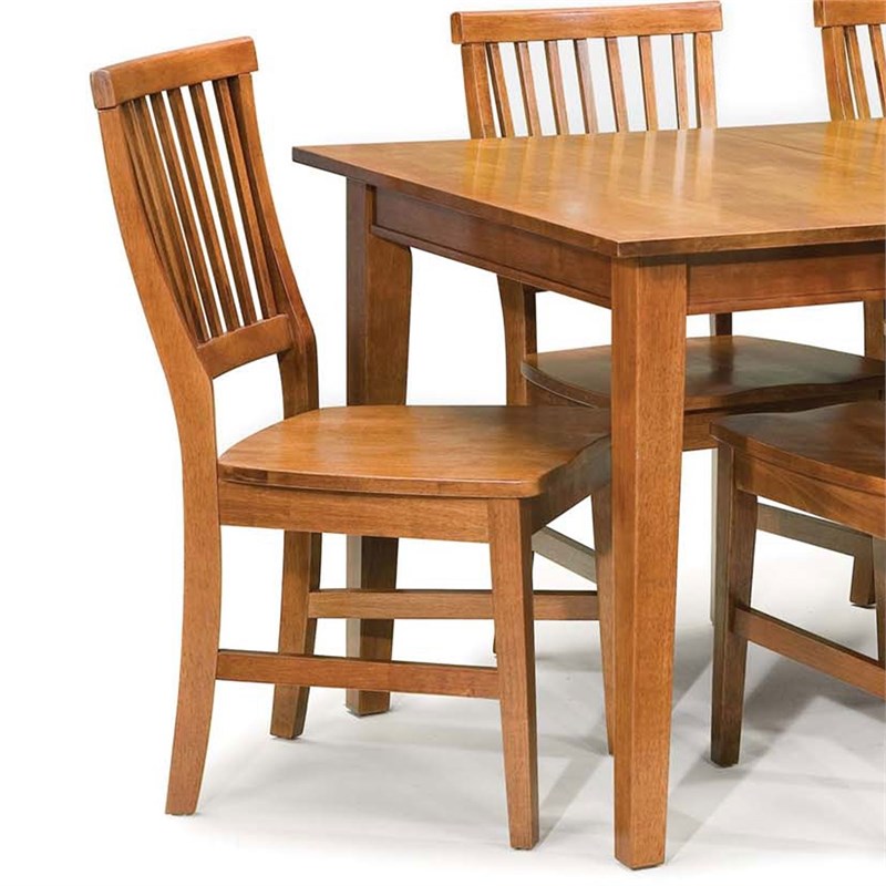 Homestyles Arts & Crafts Wood 7 Piece Dining Set in Brown Homesquare