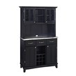 Homestyles Buffet of Buffets Black Buffet with Hutch