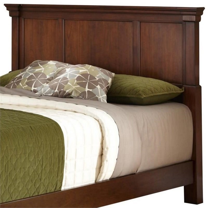 Homestyles Aspen Brown Wood Queen Headboard Homesquare
