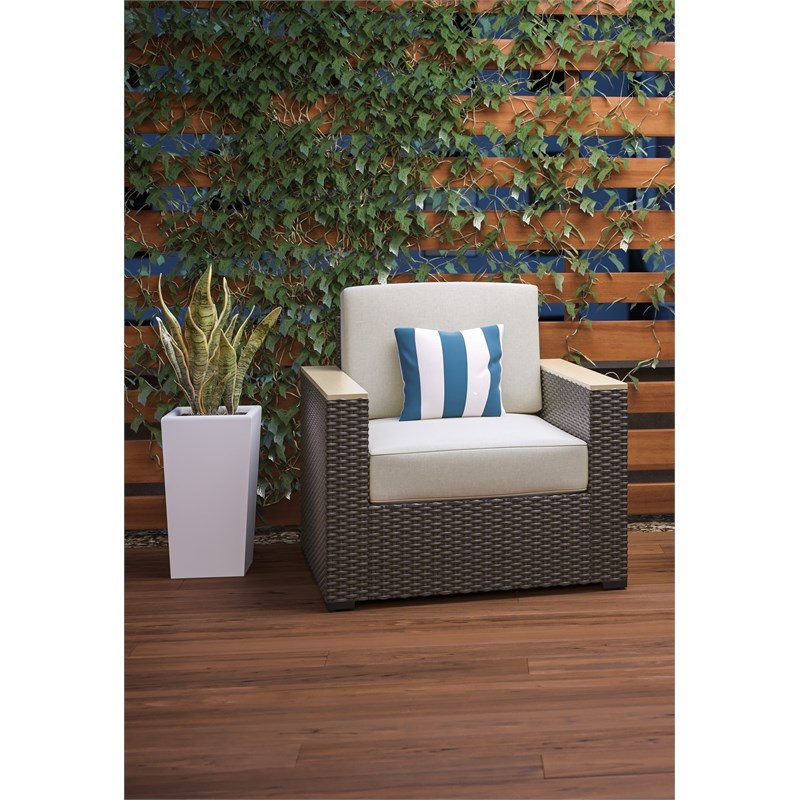 palm springs brown rattan 6piece outdoor set 6800114td